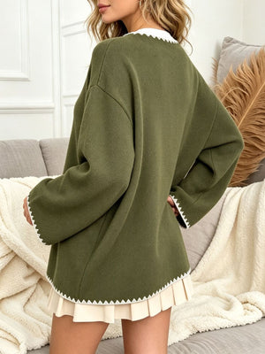 100% polyester Care instructions: Machine wash cold blazer in Army Green with relaxed silhouette