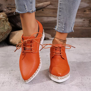 PU Leather, Rubber Imported Size & sneakers in orange with platform wedge silhouette