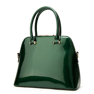Burgundy handbag