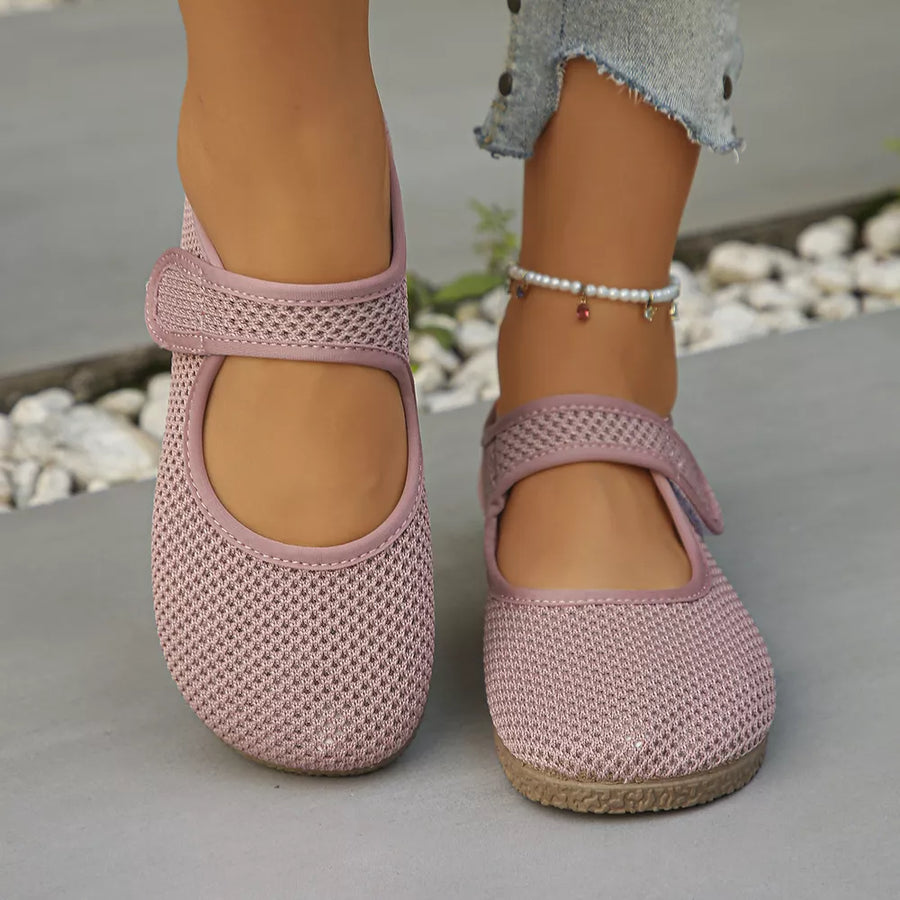 Round Toe Slip-ons in Tan with round toe