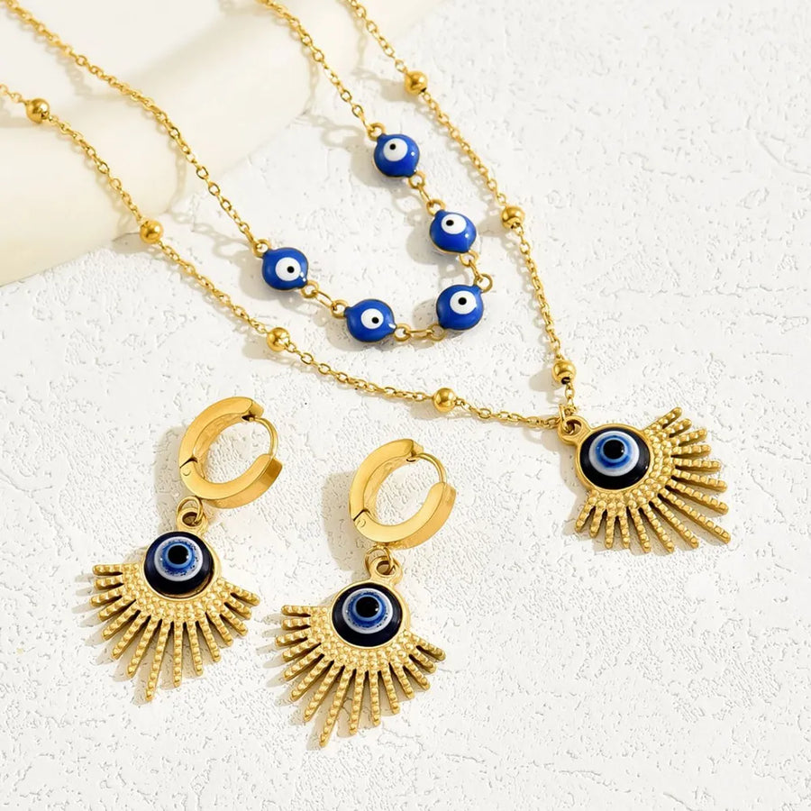18K Gold-Plated,Resin,Stainless Steel Care instructions: Avoid wearing during ex jewelry set in Silver with not applicable