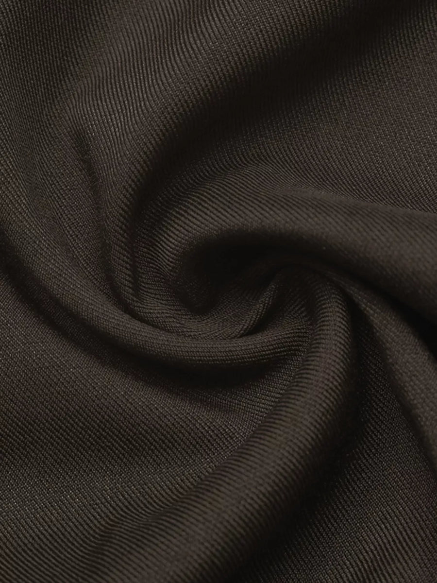 wide-leg pants in dark brown
