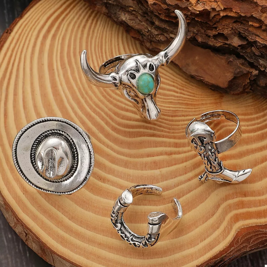 silver with ring with adjustable