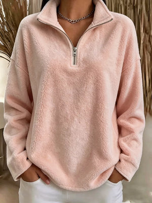 Black sweatshirt with stretch and long sleeve