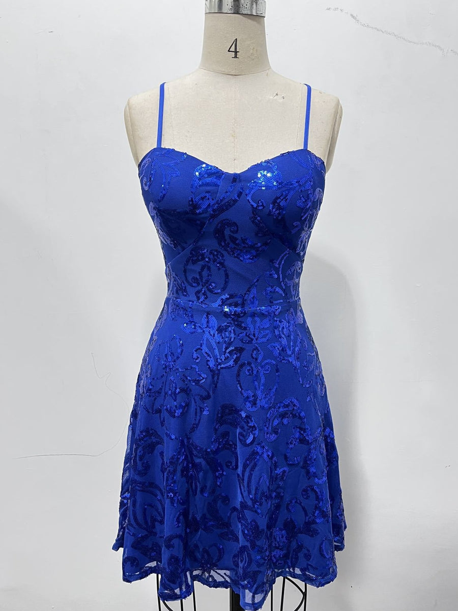 mini dress in iridescent