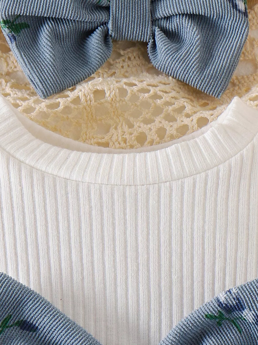 Children's Ribbed Knit Dress Set option 8