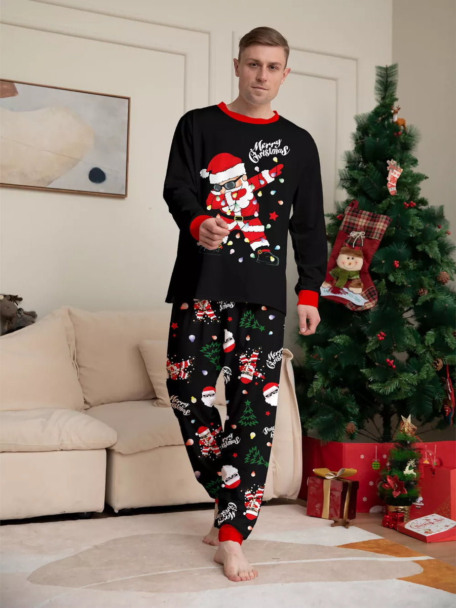 holiday pajama set in Dad with crew neck