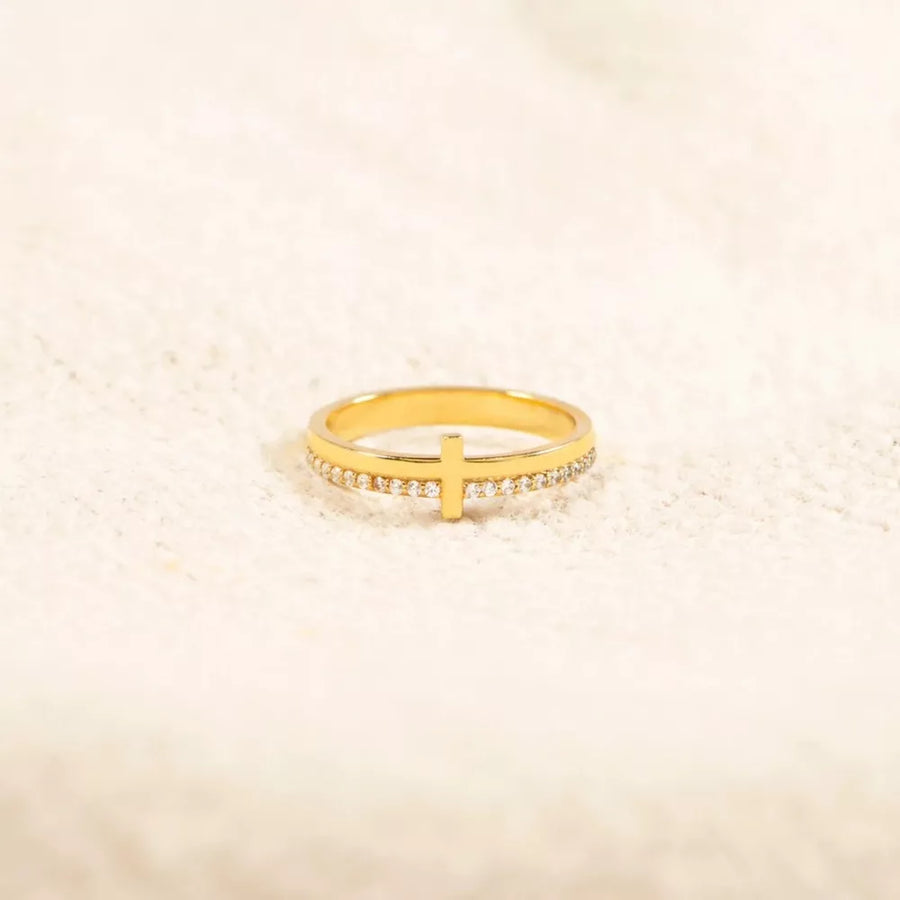 Silver ring with N/A and N/A