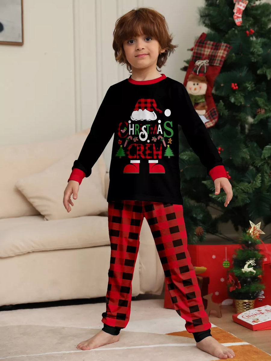 Mom regular pajama set with crew neck