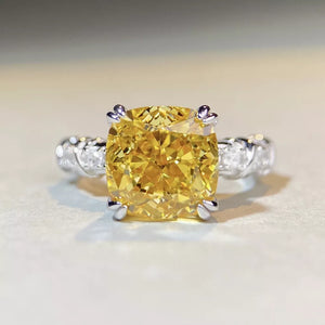 ring featuring geometric in Yellow with 925 sterling silver,Zircon Care instructions: Avoid wearing during exercise, as
