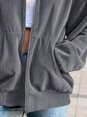 black relaxed bomber jacket with collared