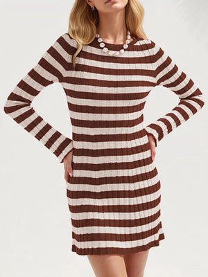 100% polyester Care instructions: Machine wash cold sweater dress in Red with A-line silhouette