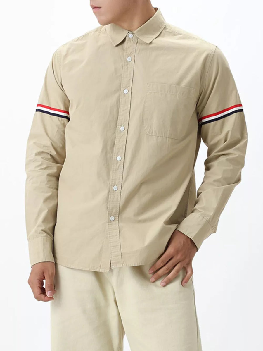 100% Cotton Care instructions: Machine wash cold button-down shirt in Black with regular silhouette