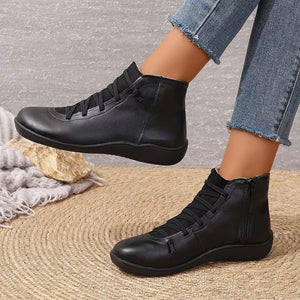 PU Leather, Rubber Imported Size & ankle boots in Green with regular silhouette