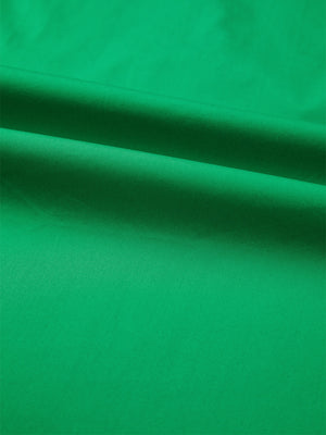 Green cotton patchwork blouse with ricrac trim detail