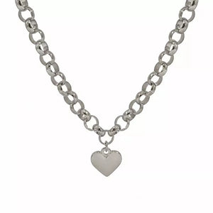 classic necklace in silver with not applicable