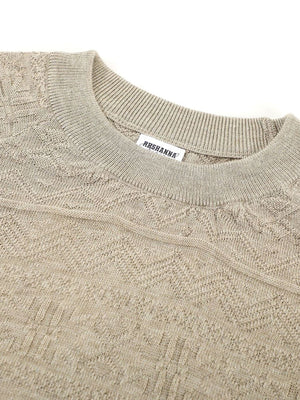 White pullover sweater with hip-length and pullover