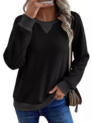 Light Gray relaxed sweatshirt with crew neck
