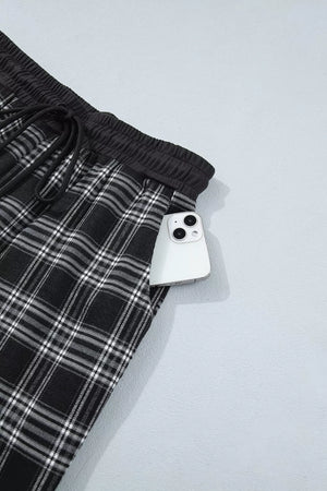 Black wide-leg pants