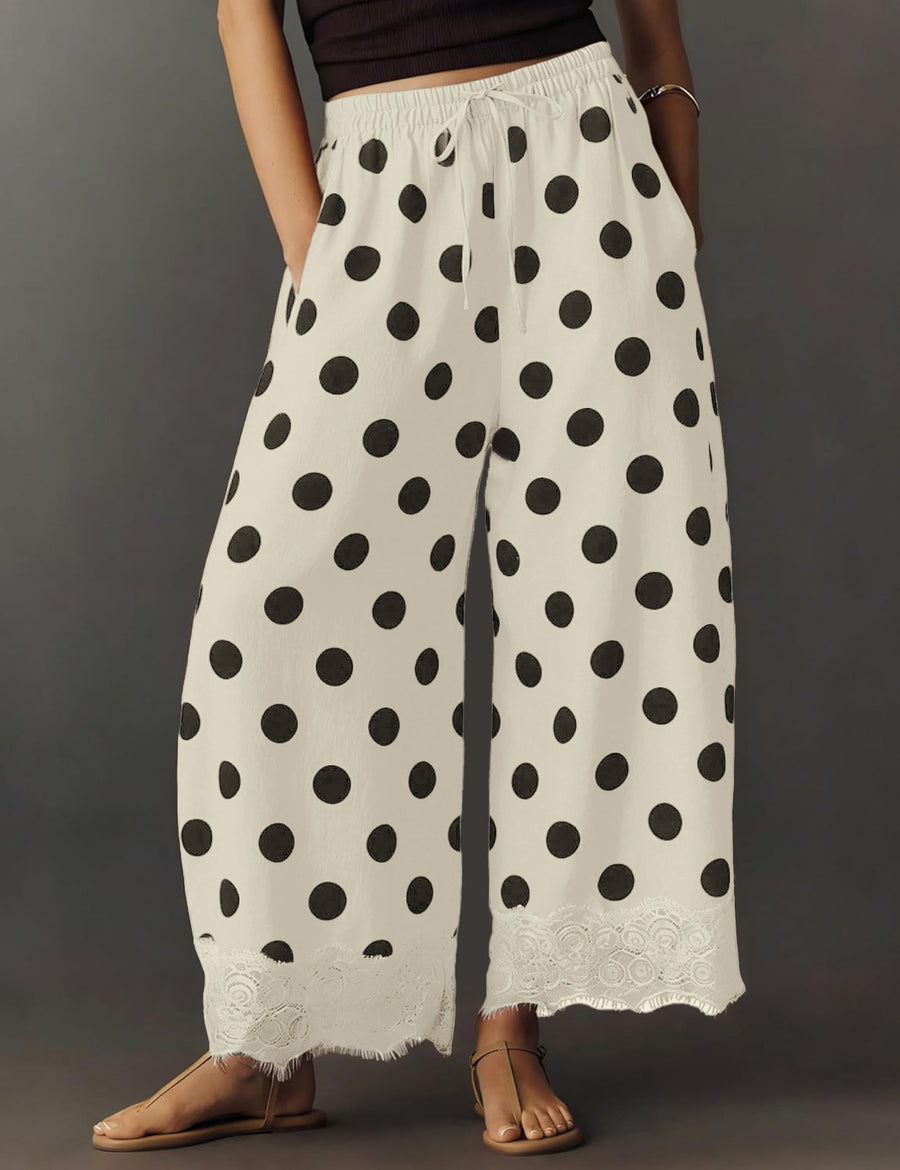 100% polyester Care instructions: Machine wash cold wide-leg pants in Light Blue with loose silhouette