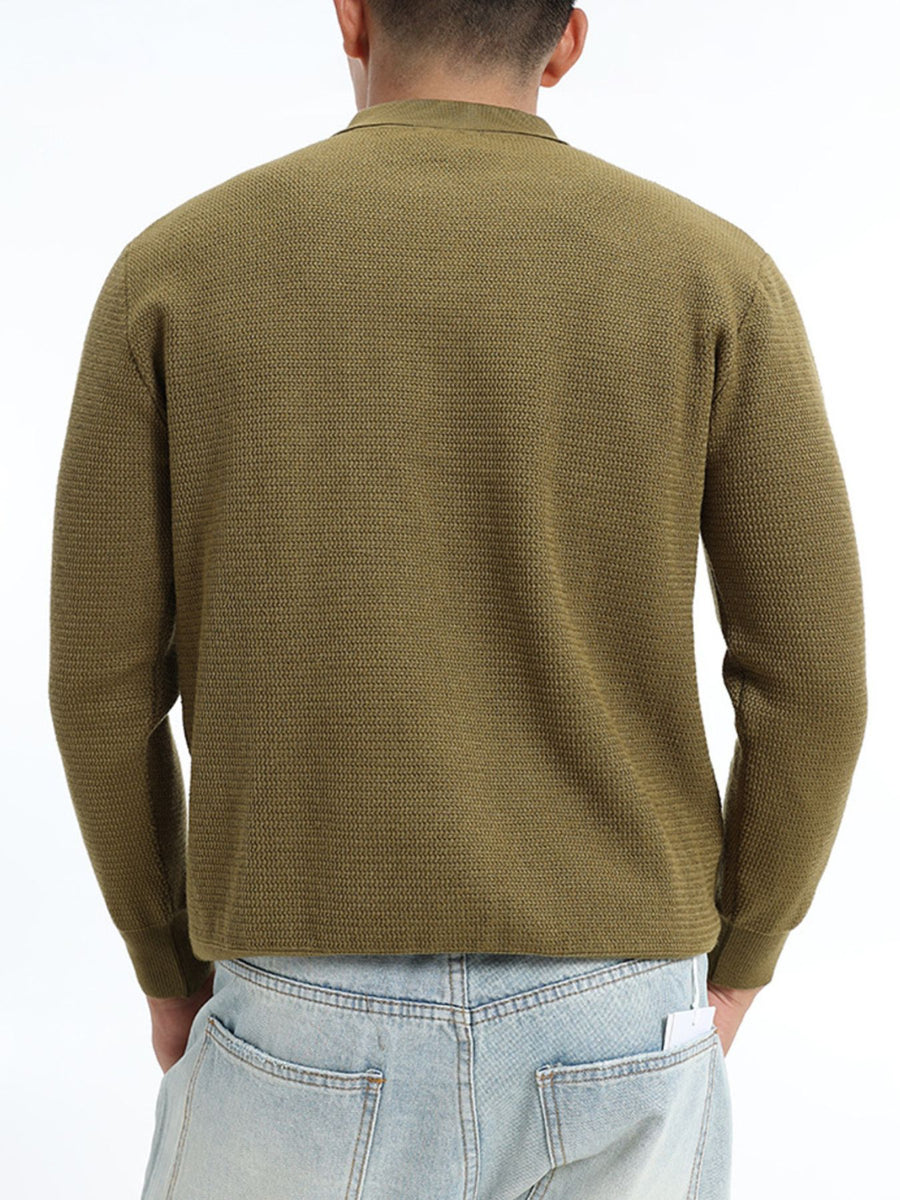 burgundy pullover sweater with stretch and long sleeve