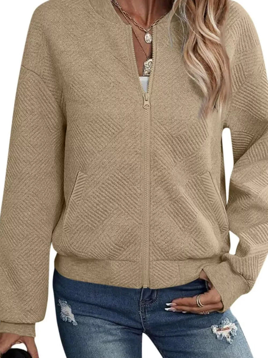 bomber jacket in Yellow-Green