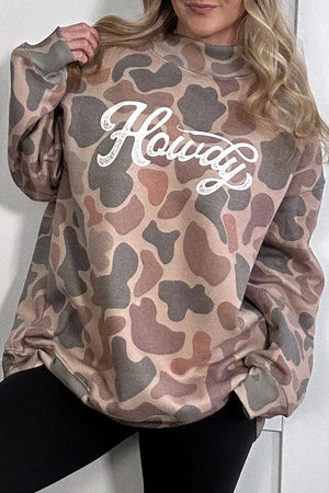 100% polyester Care instructions: Machine wash cold sweatshirt in olive green with oversized silhouette