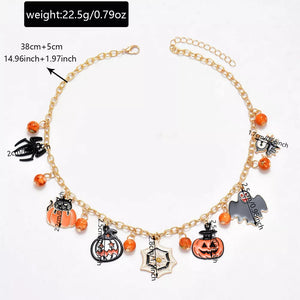 Gold necklace with collar-length and lobster clasp