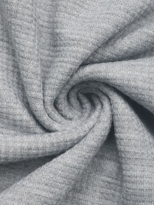 Gray Button-Down Hooded Knit Pullover