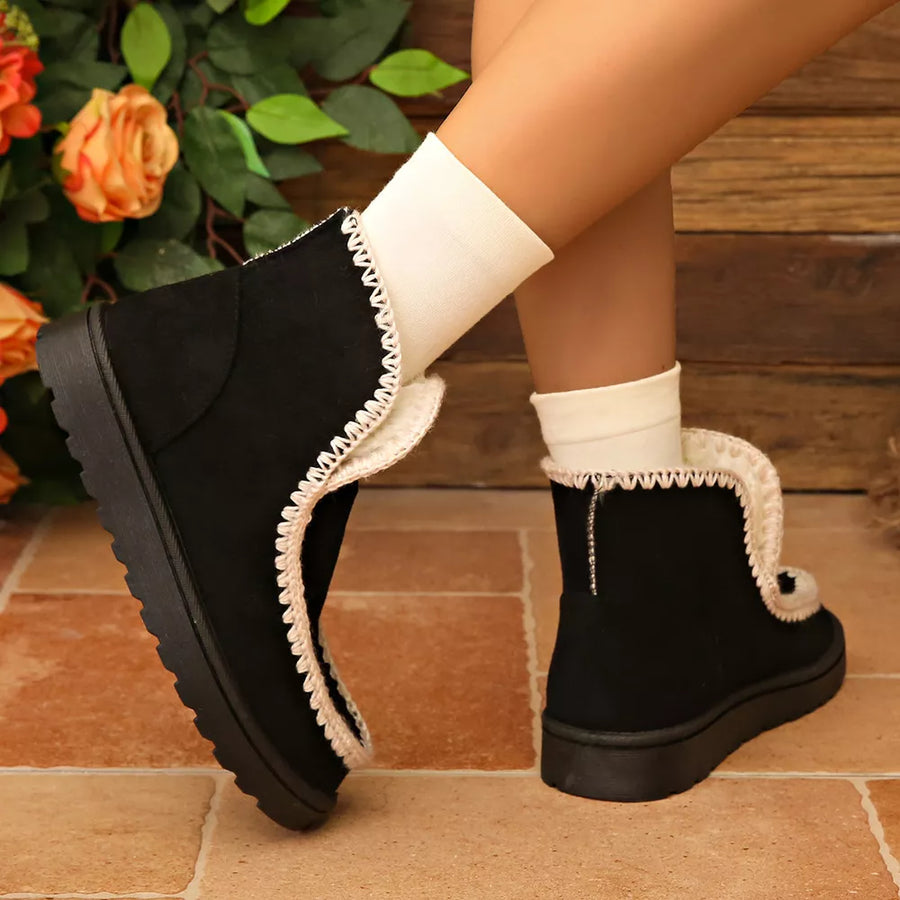 Polyester,Rubber Imported Size & boots in Dark Gray with ankle boot silhouette