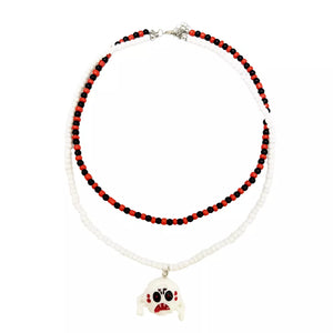 gothic necklace in black with N/A