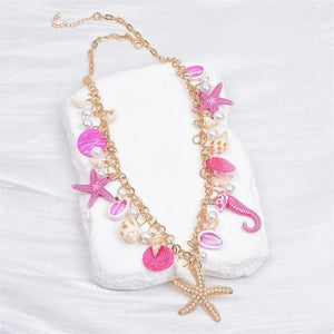 Synthetic Pearl, 18K Gold-Plated, Zinc alloy, shell Care instructions: Avoid wea necklace in ivory with regular silhouette