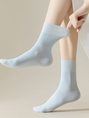 Light Purple socks with ankle-length and elastic