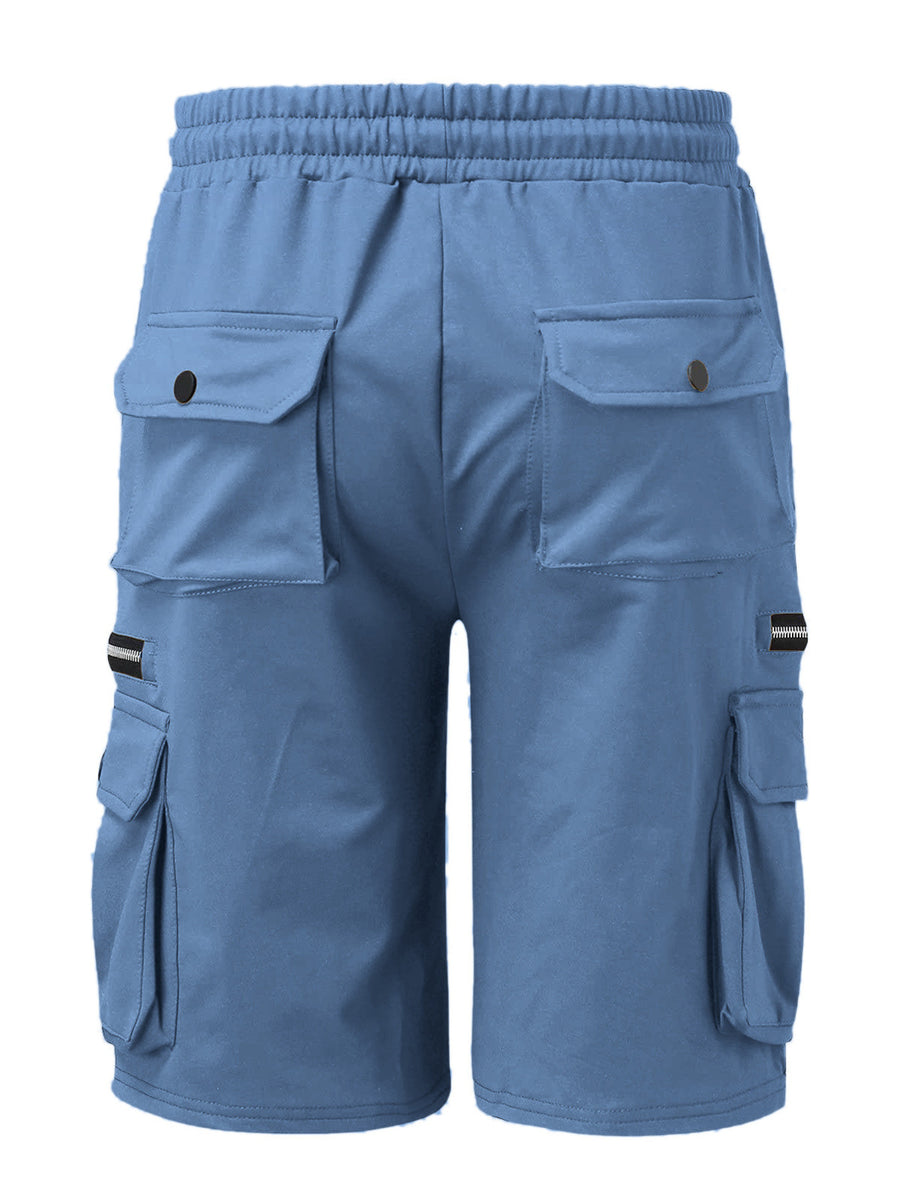 95%polyester,5%spandex Care instructions: Machine wash cold cargo shorts in Black with regular silhouette