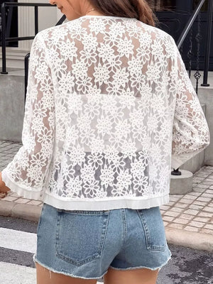 Lace Open Front Cover Up option 5