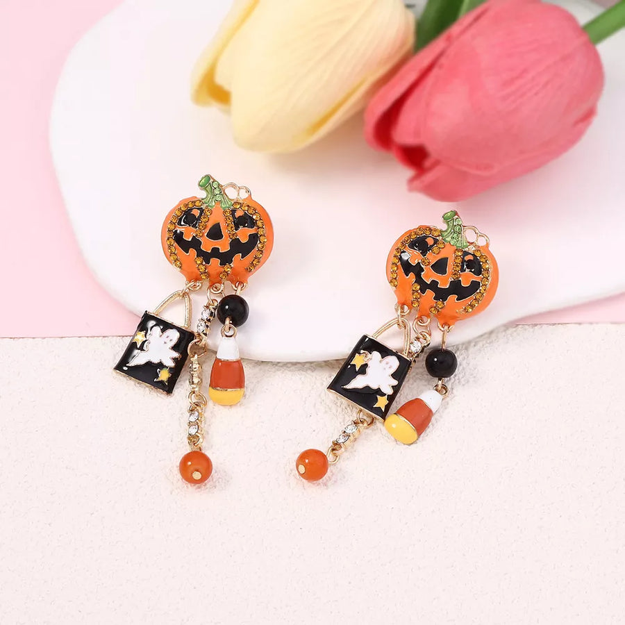 yellow earrings with 2.5 inches and post-back