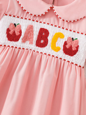 95%cotton,5%spandex Care instructions: Machine wash cold A-line dress in light pink with A-line silhouette