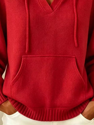 athleisure pullover hoodie in Apricot with hooded