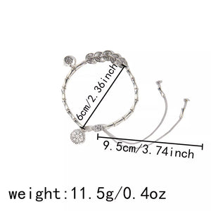 bracelet featuring geometric in Silver with Zinc alloy,Silver-plated Care instructions: Avoid wearing during exercise, as sw