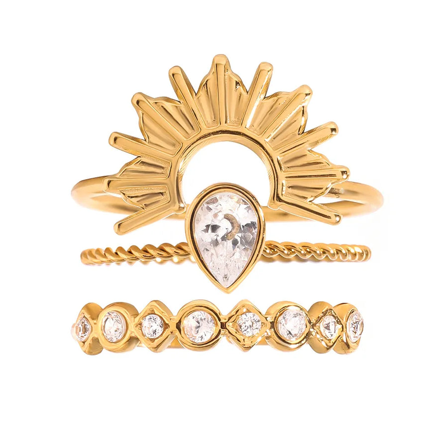 glam ring in clear with n/a
