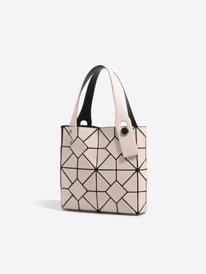 PVC Imported Size & handbag in Gray with boxy silhouette