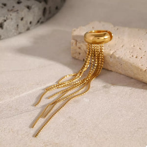 Gold earrings