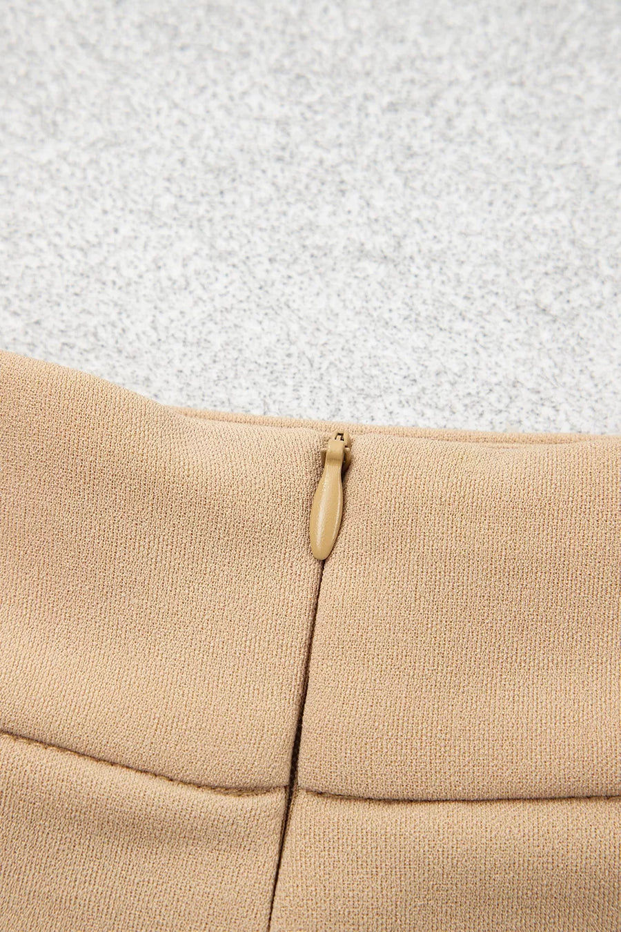 High Waist Full Length Regular Fit Pants in Tan, view 14