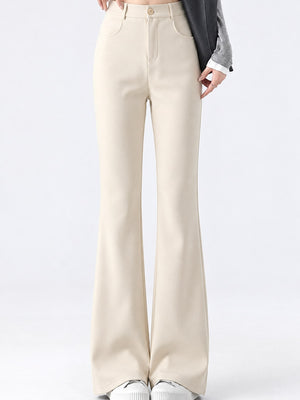 Black-Regular with trousers with high-waisted 32