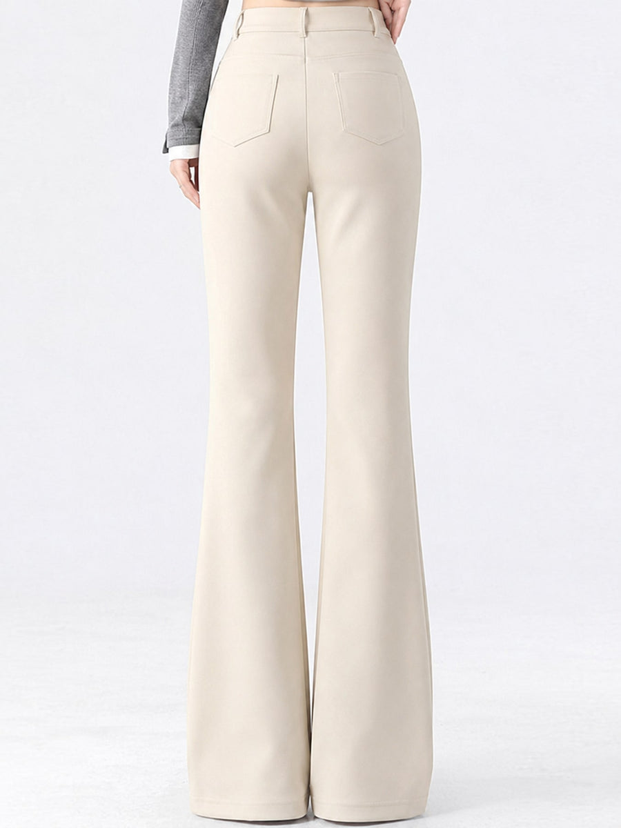 Black-Regular with trousers with high-waisted 29