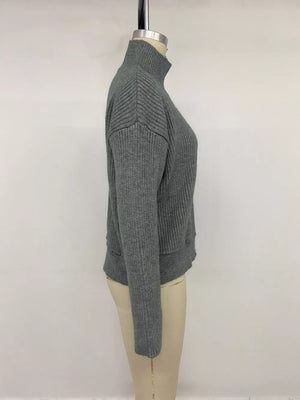 charcoal cardigan