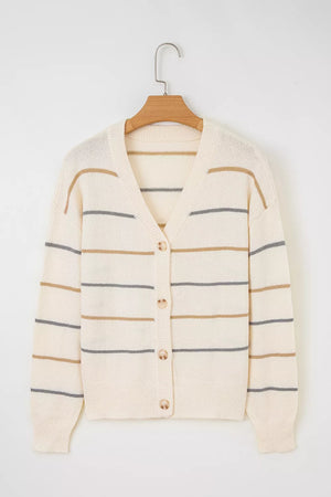100% acrylic Care instructions: Machine wash cold cardigan in slate gray with relaxed silhouette