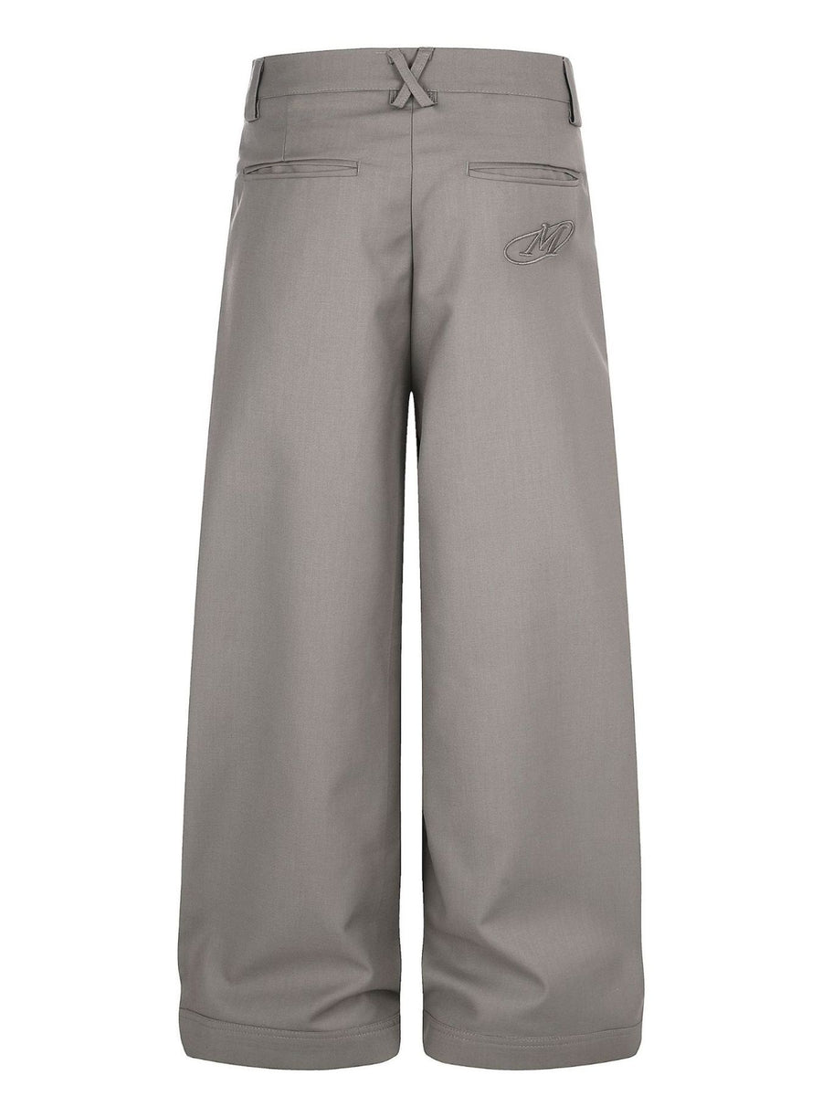 95%polyester,5%spandex Care instructions: Machine wash cold wide-leg pants in Khaki with flared silhouette