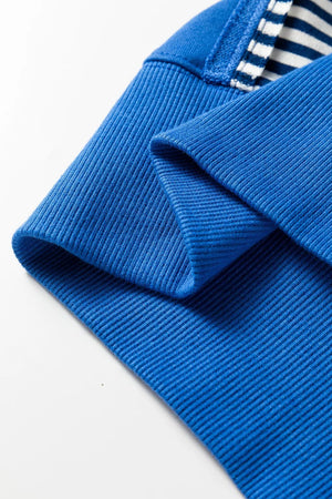 streetwear sweatshirt in Royal Blue with crew neck