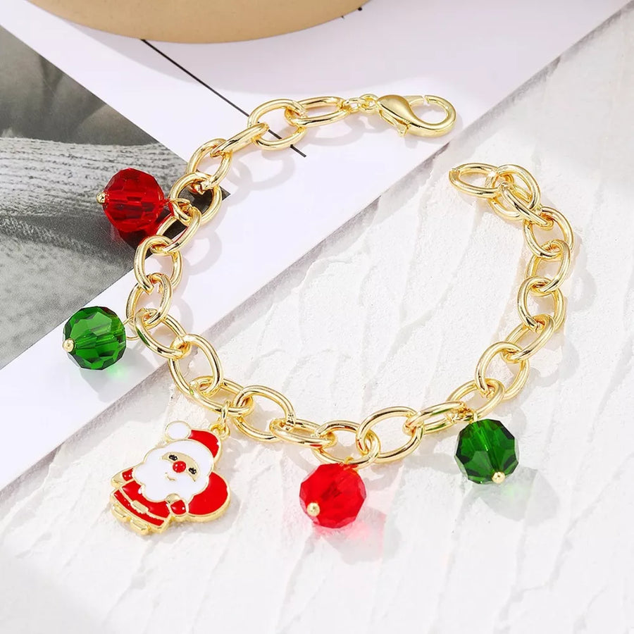 18K Gold-Plated, Alloy, Crystal Care instructions: 1 bracelet in green with n/a silhouette
